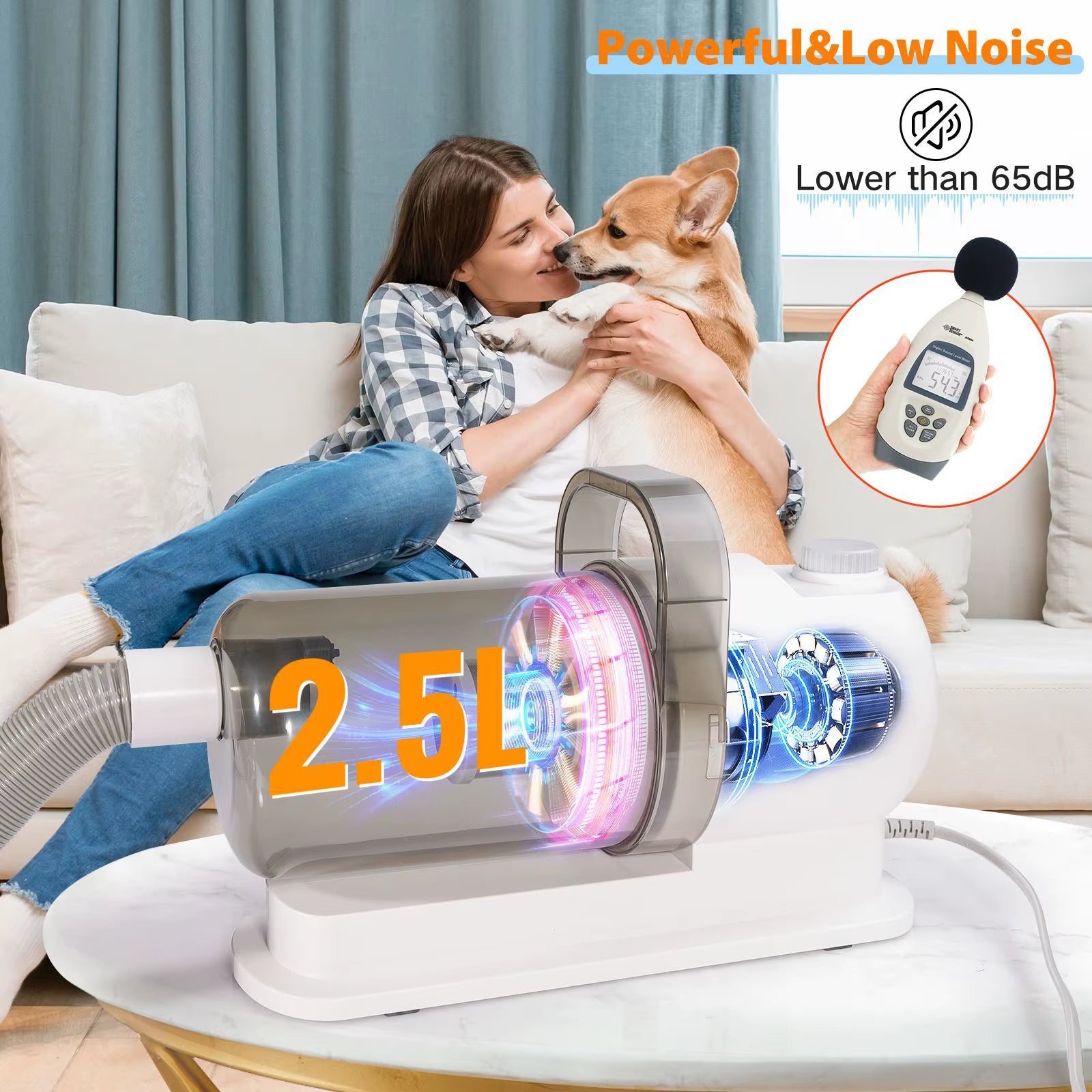 Dog Grooming Vacuum Kit